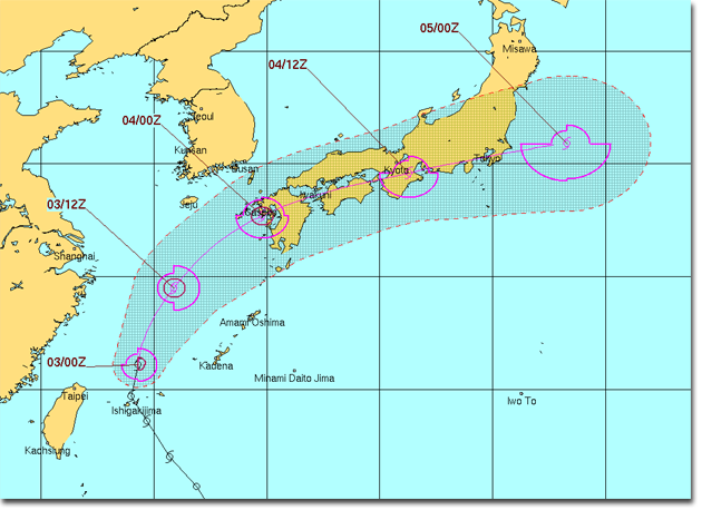 台風3号