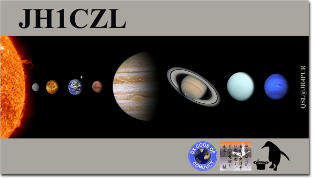 QSL@JR4PUR #100 - Solar System