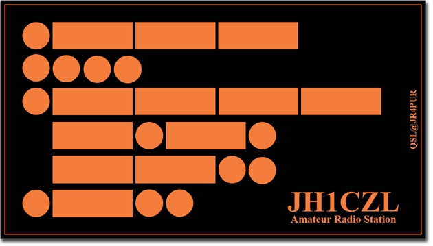 QSL@JR4PUR #112 - Morse Code