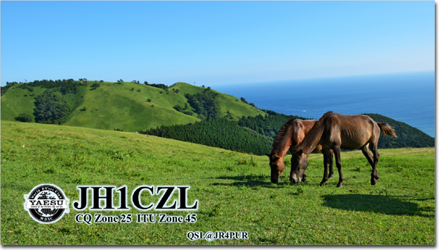 QSL@JR4PUR #170 - Misaki Horse, Miyazaki