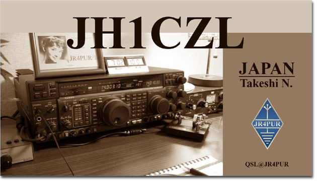 QSL@JR4PUR #330 - A JH1CZL QSL